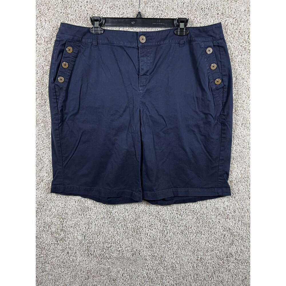 Lane Bryant Women’s Navy Blue Shorts Size 16 Plus Size Casual Stretch
